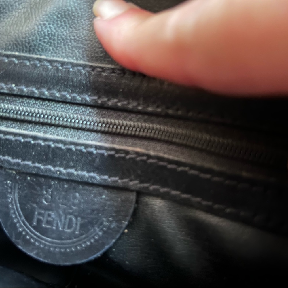 🎉HP🎉FENDI Vintage Leather Janus Mini Dome Bag - Picture 11 of 14